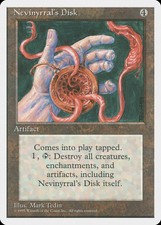 Nevinyrral's Disk 4th Edition HEAVILY PLD Artifact Rare MAGIC MTG CARD ABUGames