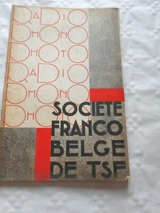 vintage catalogue radio parts november 1934 Societe france belge de TSF - Picture 1 of 8
