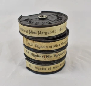 FILM PATHE BABY 9,5 MM RIGADIN ET MISS MARGARETT 4 BOBINES 1923 - Picture 1 of 1