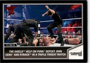 2013 Topps Best Of WWE  The Shield Help CM Punk Defeat Cena Ryback #63
