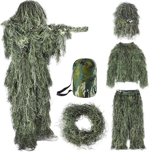 Jackal Sniper Ghillie Suit woodland camouflage Army Outdoor Tarnanzug Jagd Suit - Bild 1 von 23