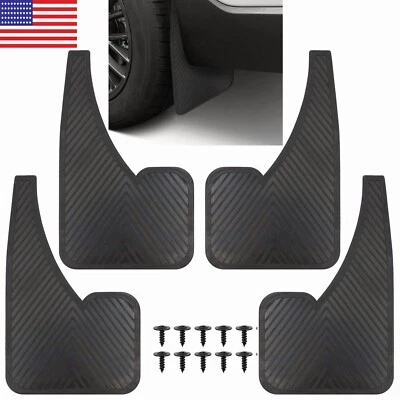 5mm Rubber Splash Guards Mud Flaps FOR CADILLAC XT5 XT6 SRX CTS 4pcs-Set - Изображение 1 из 4