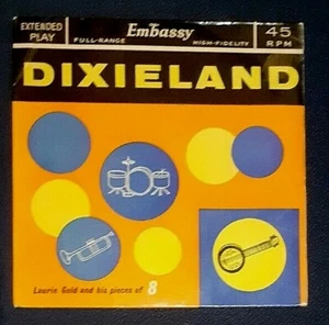 LAURIE GOLD AND HIS PIECES OF 8 - Dixieland - 7" SINGLE RECORD - Picture 1 of 4