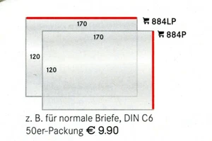 Lindner 50 Schutzhüllen 170 x 120 mm für Briefe C6 Oben offen (884LP) - Bild 1 von 1