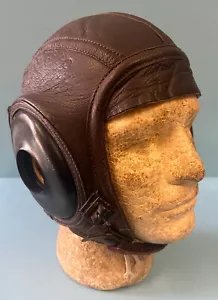 USMC/USN AVIATOR LEATHER FLYING HELMET-GOATSKIN - Picture 1 of 9