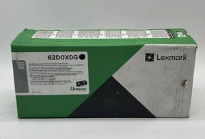 LEXMARK 62D0X0G BLACK TONER CARTRIDGE RETURN PROGRAM HIGH YIELD - Picture 1 of 3