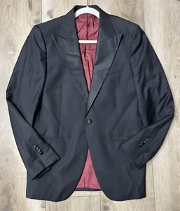 Suit Supply Blazer Vitale Barberis Super 110s Pure Wool Black Size 40 US - Picture 1 of 10