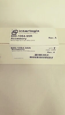 Interlogix Micro KeyFob 600-1064-95R - Image 1 of 3