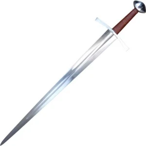 The Monarch Medieval Sword Replica / Battle Ready Sword With Wooden Scabbard  - Picture 1 of 5