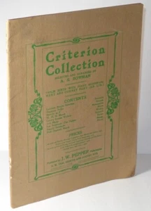Colección Criterion de música moderna, arreglada por A.S. Piano de violín Bowman 1906 - Imagen 1 de 4
