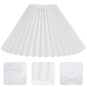 Pleated Drum Shade Bathroom Light Shade Fabric Cloth Light Cover - Picture 1 of 12