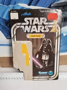 Vintage Darth Vader Cardback Star Wars ANH 12 back Missing POP - Picture 1 of 7