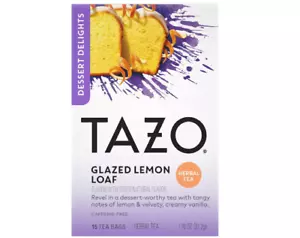 Bolsas de té de hierbas con pan de limón esmaltado Tazo Dessert Delights - Imagen 1 de 1