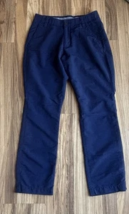Pantalones Under Armour Azul Marino Poliéster Cremallera Mosca Para Hombre Talla 30/30 W30 L30 - Imagen 1 de 5