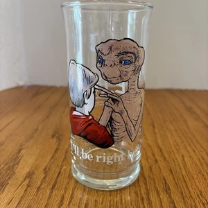 ET Extra-Terrestrial Pizza Hut Glas I'll Be Right Here Vintage 1982 - Bild 1 von 7