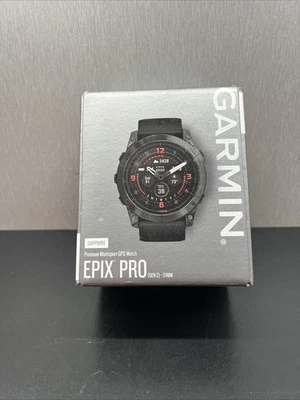 (NEW) Garmin Epix Pro (Gen 2) Sapphire GPS Watch Carbon Gray / Black 51mm - Image 1 of 4