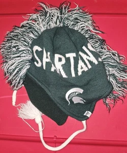 Michigan State Spartan Youth Hat and Gloves - Picture 1 of 7