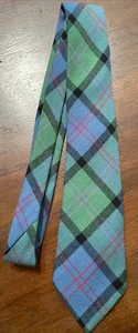 Lochcarron Of Scotland Tartan Ancient MacThomas Clan 100% New Wool Tie - Picture 1 of 5