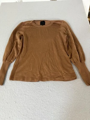 Alex Marie Sweater Womens Small Brown Crewneck Long Sleeve Pullover Acrylic Top - Image 1 of 4