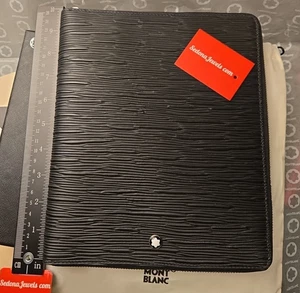 $855 MSRP - Montblanc 130907 4810 Set Zip Around Black - Picture 1 of 8