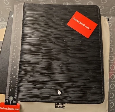 $855 MSRP - Montblanc 130907 4810 Set Zip Around Black - Image 1 of 4