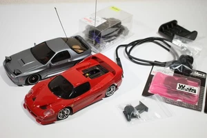 Kyosho Mini-Z AM 27Mhz Chassis & Body Set of 2 AWD & MR-02 USED F50 RX-7 - Picture 1 of 17