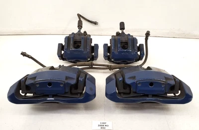 ✅ 08-13 Juego de pinzas de freno delanteras traseras OEM BMW E90 E92 E93 M3 azul 67k * Foto 1 de 4