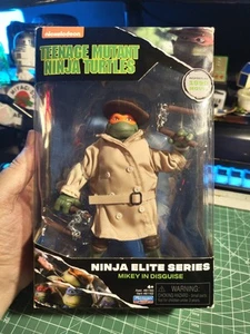 TMNT Ninja Elite 6" Michelangelo in Disguise Action Figure w/ Hat & Trench Coat - Picture 1 of 6