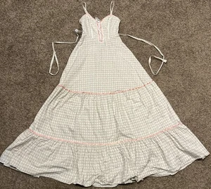 Vintage Gunne Sax Prärie Kleid Spitze leicht Neckholder Blumen Größe 5 Landhaus Kern B31 - Bild 1 von 8