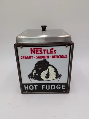 Vintage Nestle's Hot Fudge Warmer Chocolate Karma Brand  - Image 1 of 4