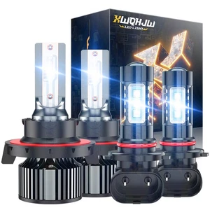 For Dodge Nitro 2007-2009 6500K 4X LED Headlights High/Low + Fog Bulbs Combo Kit - Foto 1 di 11