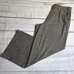 J Jill Wearever Collection Pants Womens Large Petite Full Leg Cropped Knit Gray - Picture 1 of 10