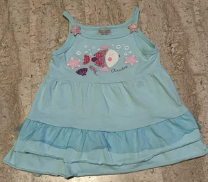 Papaya Company aquablau Baby Mädchen Größe 3-4T Ozean Aruba Strand Schwimmen Abdeckung Kleid - Bild 1 von 5