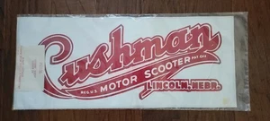 Vintage versiegelt Cushman Motor Roller Schriftzug Aufkleber 24" 250106 - Bild 1 von 3