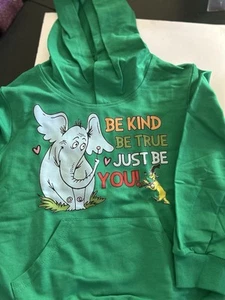 Kids Hoodie- Be Kind- Green- Size 120/5-6 - Picture 1 of 1