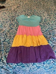Hannah Anderson mehrfarbiges Sonnenblumenkleid Größe 140 Kindergröße 10 - Bild 1 von 4