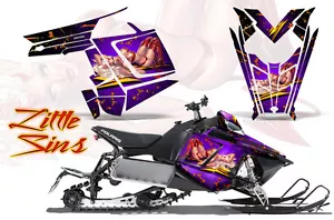 POLARIS RUSH PRO RMK 600/800 SLED SNOWMOBILE GRAPHICS KIT CREATORX WRAP LSPR - Picture 1 of 1