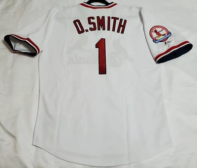 ПОДЛИННЫЙ ВЕЛИЧЕСТВЕННЫЙ БОЛЬШОЙ OZZIE SMITH ST LOUIS CARDINALS TBTC ' 82 ДЖЕРСИ 6240 США - Изображение 1 из 4