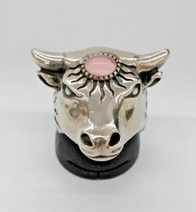 GUCCI Sterling Silver 925 Anger Forest Bull’s Head Ring Size 14 / US 6.75 Used - Picture 1 of 7
