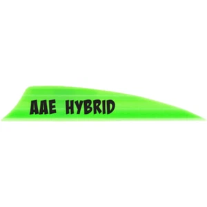 AAE Hybrid 2.0 Shield Cut Vanes Bright Green 50 pk. - Picture 1 of 1