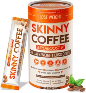 Skinny Coffee Super Boost Weight Loss,Protein Powder, Sugar-Free, Keto, Vegan Co - Picture 1 of 12