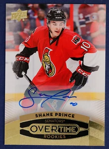 2015-16 Upper Deck Overtime Autographs #105 Shane Prince - Picture 1 of 2