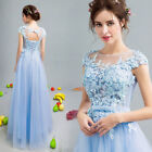 Noble Evening Formal Party Ball Gown Prom Bridesmaid Embroidered Host Dress T136