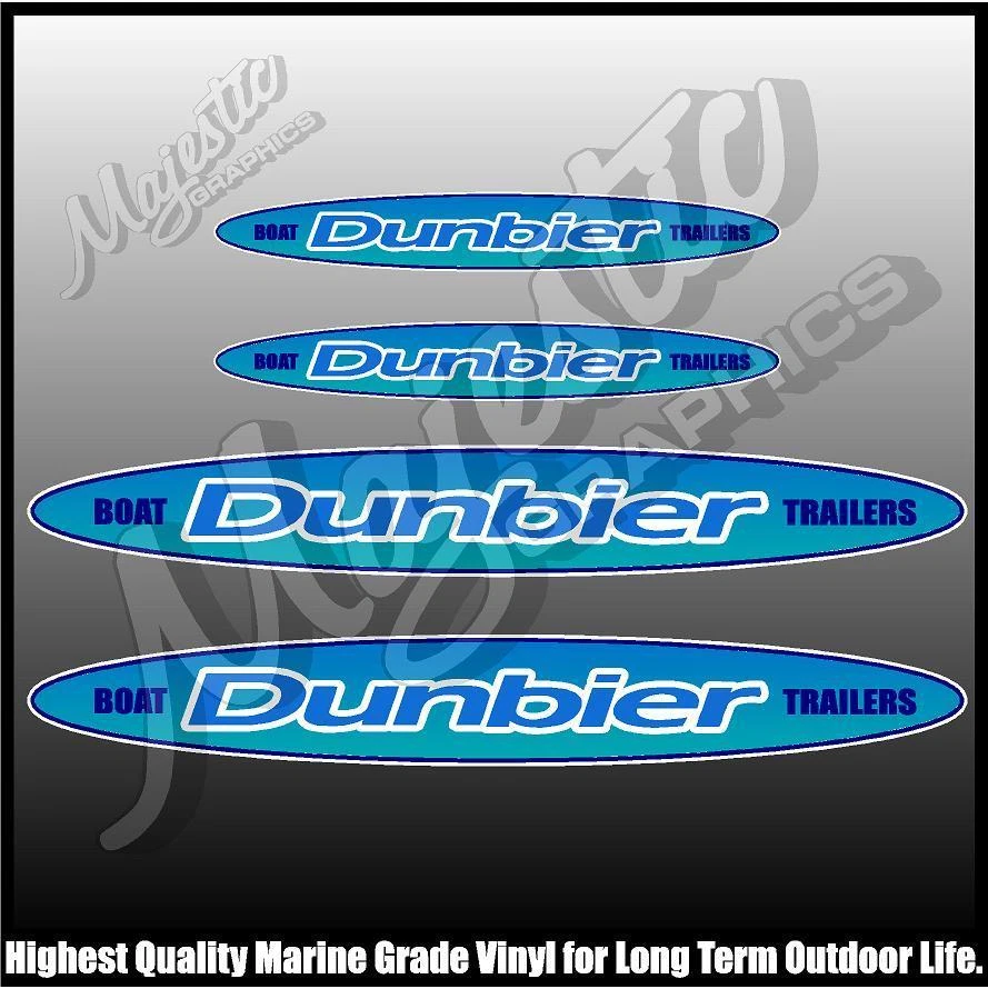 DUNBIER TRAILERS -  DECAL 4 PACK - TRAILER DECALS - image 1 of 1
