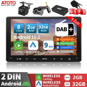 Radio de coche ATOTO A6PF 9 pulgadas DAB + Android navegación GPS ChatGPT 8 núcleos DVR y cámara LRV - Imagen 1 de 12