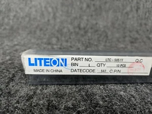 *PACK OF 10* LTC-5851Y LITEON 4-Digit 7-Segment LED Display Yellow Com Anode S16 - Picture 1 of 7