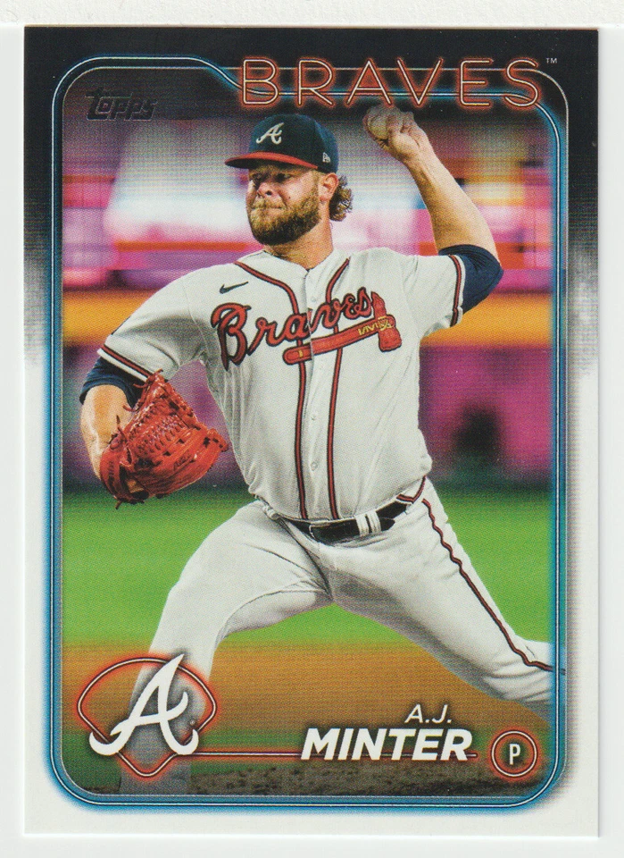 A.J. Minter - Atlanta Braves (Baseball Card) 2024 Topps # 539 Mint - Image 1 of 1