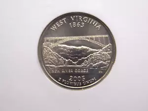 2005 "P" State *WEST VIRGINIA* Washington SMS Quarter 25c NGC MS68 #015 GEM BU - Picture 1 of 5