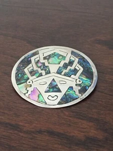 STERLINGSILBER UND TÜRKIS TAXCO ANSTECKNADEL BROSCHE - Bild 1 von 5