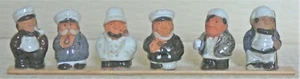 European ceramic and enameled artisan sailor figurines, purchased in the 1980s - Picture 1 of 3